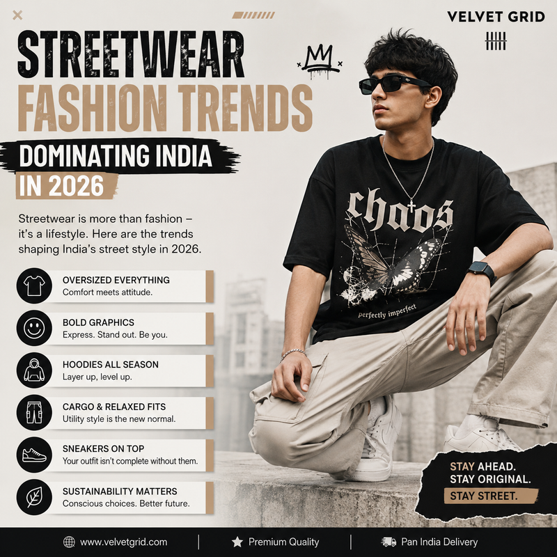 Streetwear Fashion Trends Dominating India in 2026 | Velvet Grid