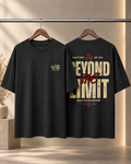 Beyond Limit Graphic Printed Oversized T-Shirt | Velvet Grid