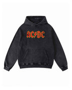 AC/DC Washed Graphic Pullover Hoodie
