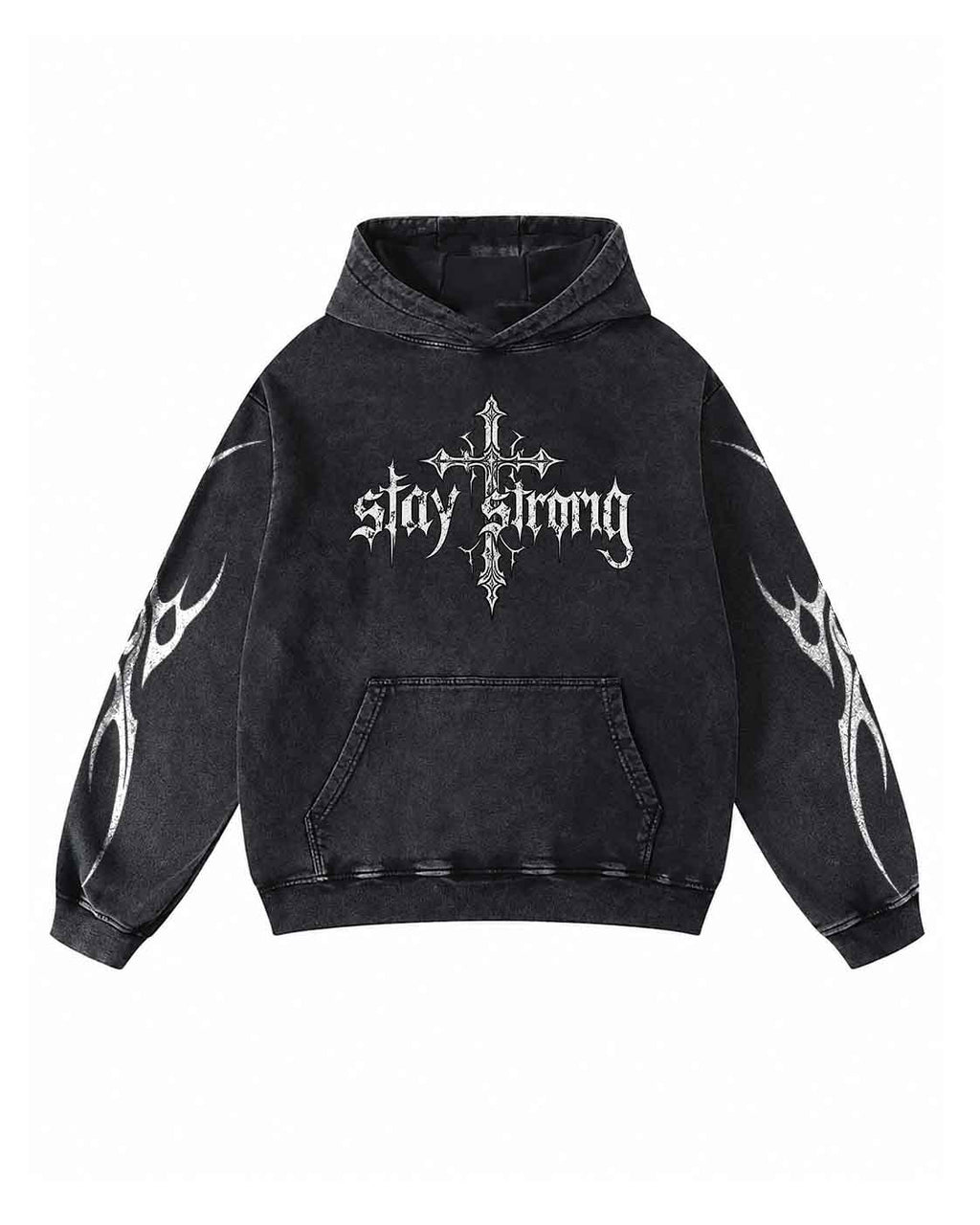 Stay Strong Gothic Pullover Hoodie