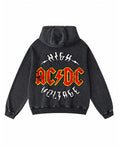AC/DC Washed Graphic Pullover Hoodie