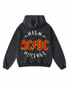 AC/DC Washed Graphic Pullover Hoodie