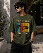Premium Printed Oversized Classic T-Shirt | Velvet Grid