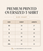 Premium Printed Oversized Classic T-Shirt | Velvet Grid