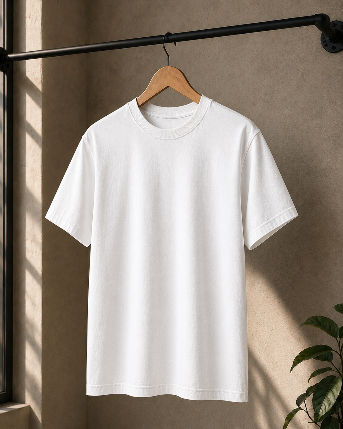 Premium Cotton Oversized Classic T-Shirt| Velvet Grid
