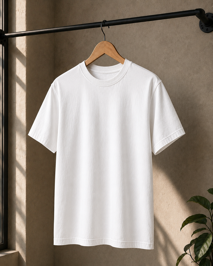 Premium Cotton Oversized Classic T-Shirt| Velvet Grid