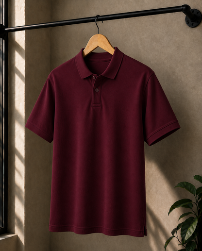 Premium Cotton Polo T-shirt For Men,s | Velvet Grid