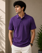 Premium Cotton Polo T-shirt For Men,s | Velvet Grid