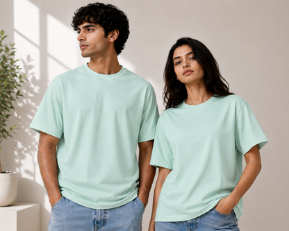 Premium Stretch Cotton Crew T-Shirt for Men & Women | Velvet Grid