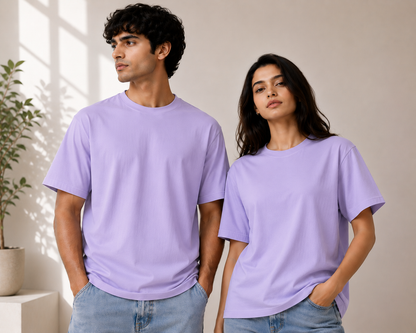 Premium Stretch Cotton Crew T-Shirt for Men & Women | Velvet Grid