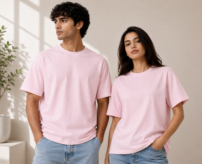Premium Stretch Cotton Crew T-Shirt for Men & Women | Velvet Grid