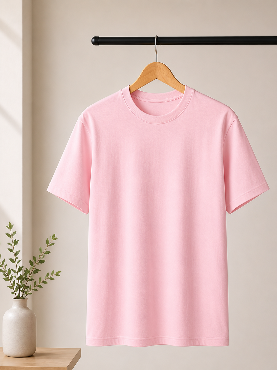 Premium Stretch Cotton Crew T-Shirt for Men & Women | Velvet Grid