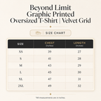 Beyond Limit Graphic Printed Oversized T-Shirt | Velvet Grid