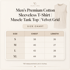 Men’s Premium Cotton Sleeveless T-Shirt | Muscle Tank Top | Velvet Grid