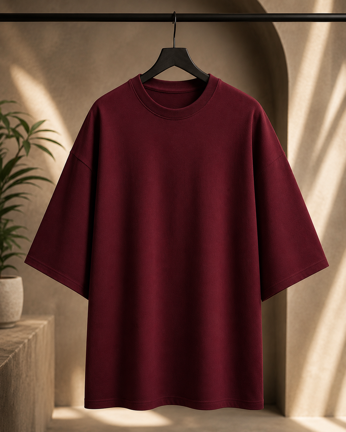 Signature Terry Oversized T-Shirt | Premium Relaxed Fit Tee | Velvet Grid
