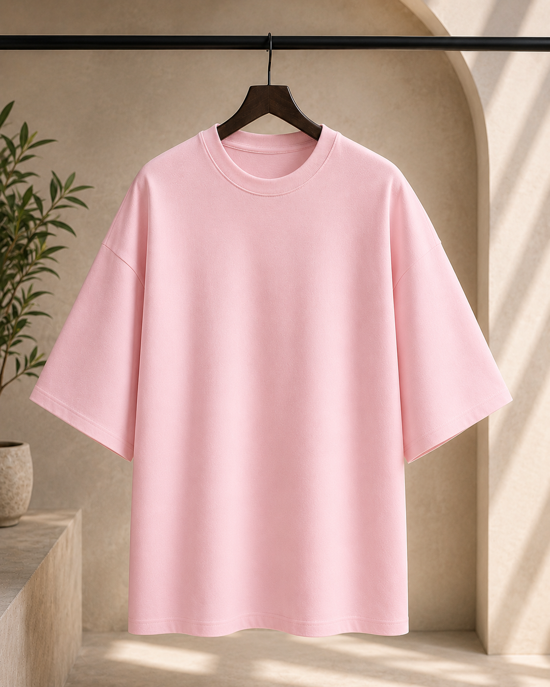 Signature Terry Oversized T-Shirt | Premium Relaxed Fit Tee | Velvet Grid