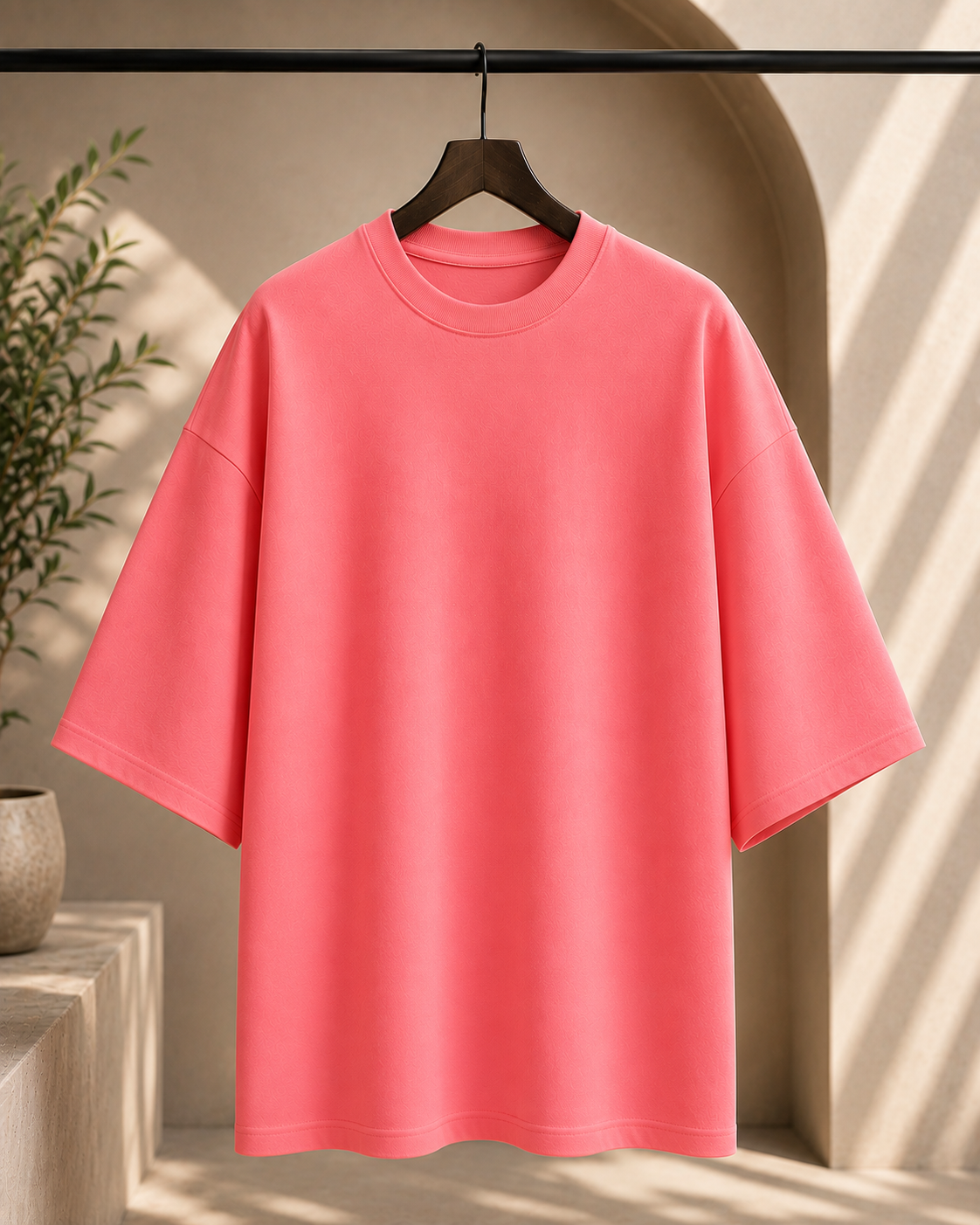 Signature Terry Oversized T-Shirt | Premium Relaxed Fit Tee | Velvet Grid