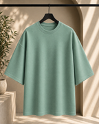 Signature Terry Oversized T-Shirt | Premium Relaxed Fit Tee | Velvet Grid