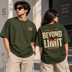 Beyond Limit Graphic Printed Oversized T-Shirt | Velvet Grid