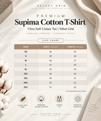 Premium Supima Cotton T-Shirt | Ultra-Soft Unisex Tee | Velvet Grid