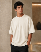 Signature Terry Oversized T-Shirt | Premium Relaxed Fit Tee | Velvet Grid