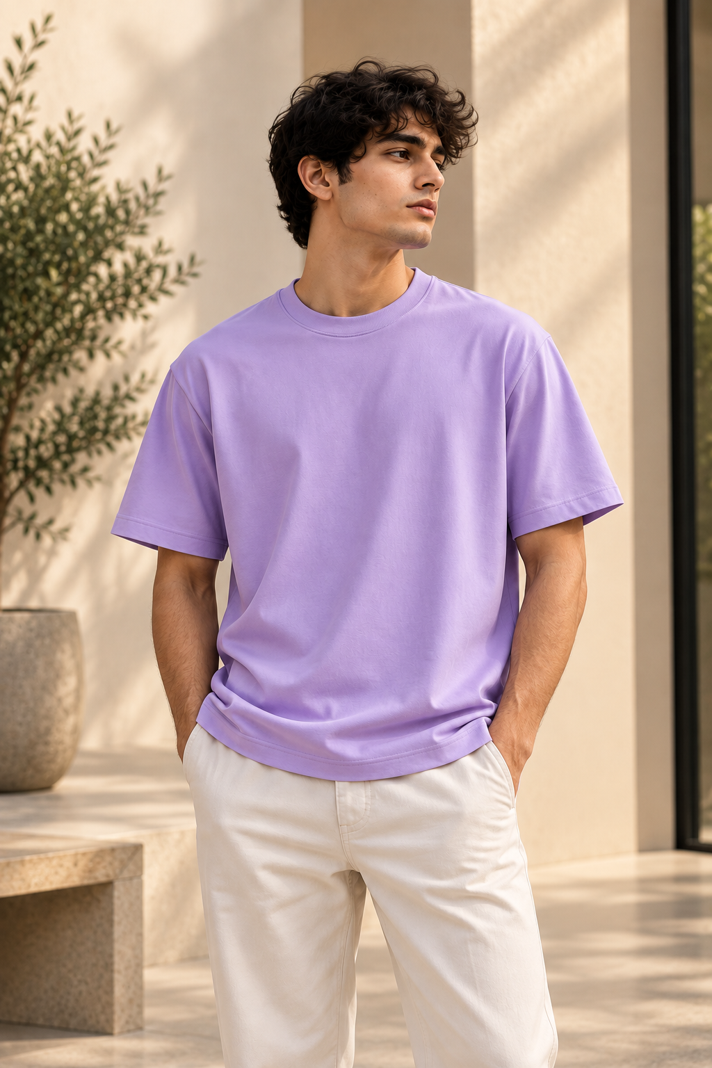 Premium Supima Cotton T-Shirt | Ultra-Soft Unisex Tee | Velvet Grid