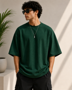 Signature Terry Oversized T-Shirt | Premium Relaxed Fit Tee | Velvet Grid