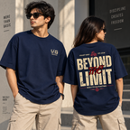 Beyond Limit Graphic Printed Oversized T-Shirt | Velvet Grid